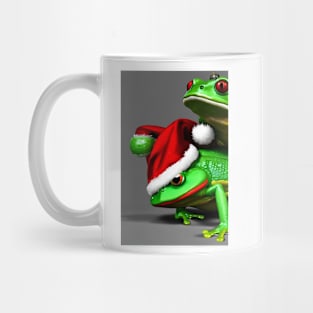 Kawaii Frog Christmas Mug